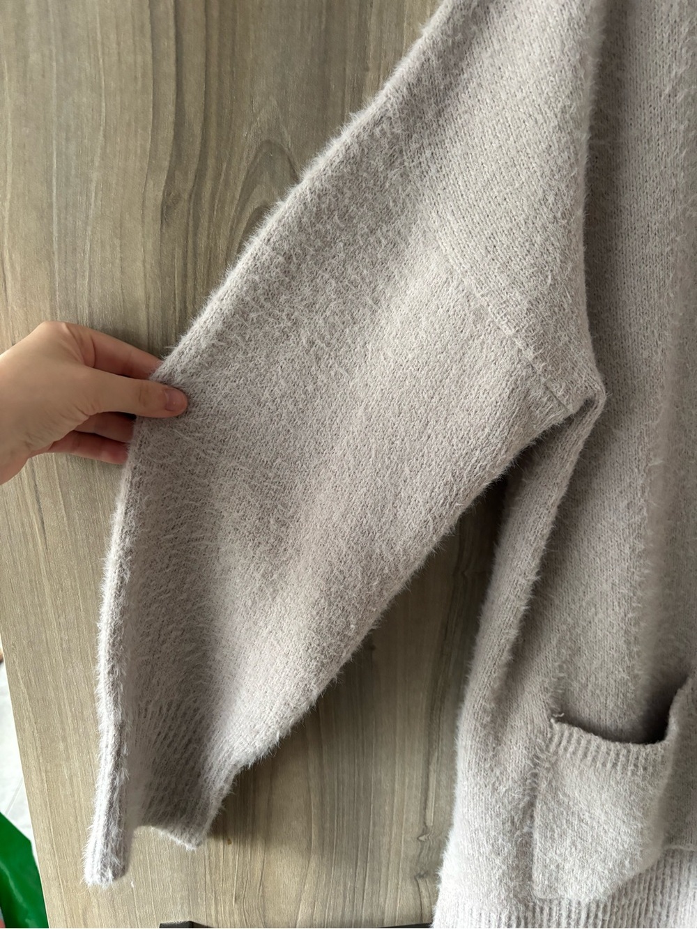 Rachel Zoe XL Long Open Front Cardigan Gray Cozy Minimalist Quiet Luxury Soft - Picture 4 of 11